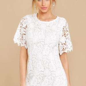 White Crochet Dress